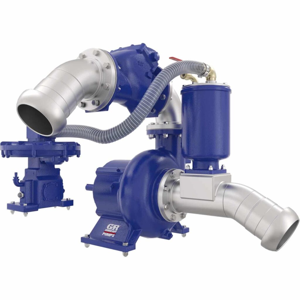 PAV series droog zelfaanzuigende pomp voor grote vaste stoffen