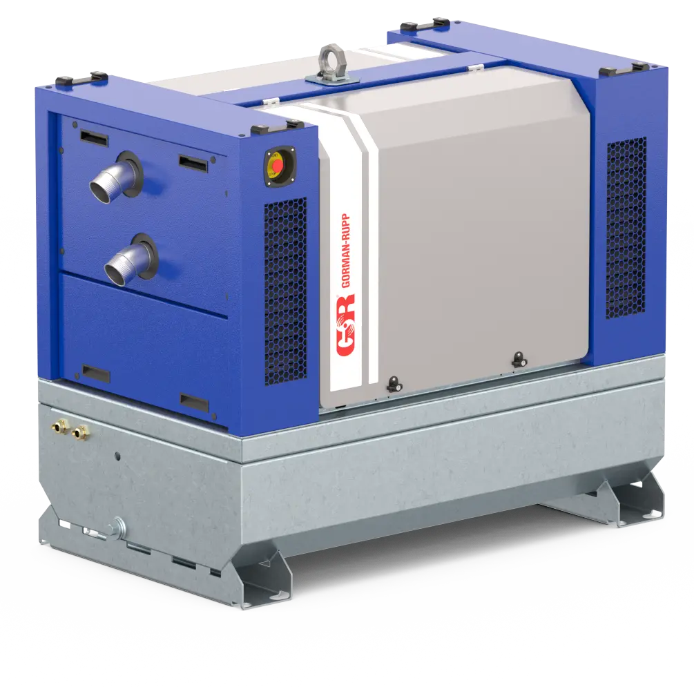 De Gorman-Rupp S-Line T3 is een dieselaangedreven nat zelfaanzuigende pompset voor het verpompen van schoon en vervuild water (L-versie) en/of rioolwater (LS-versie).