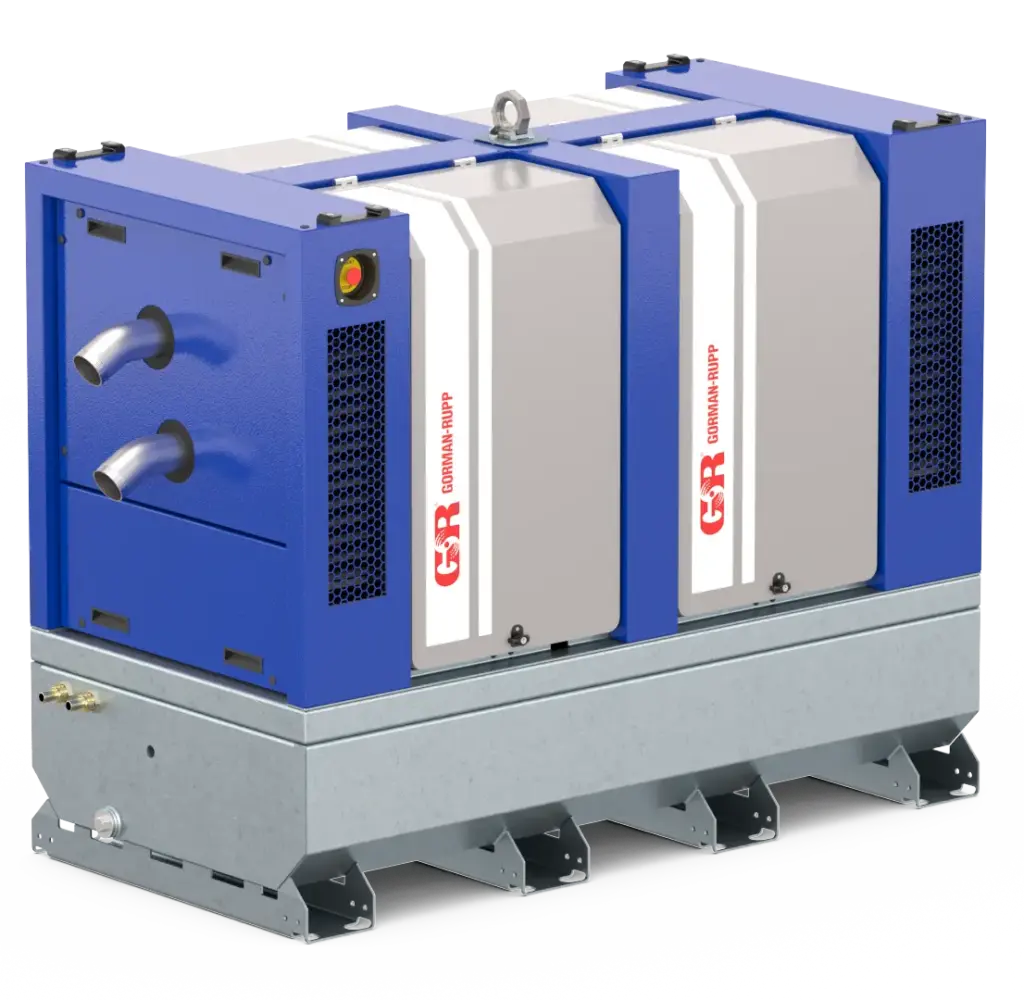 De Gorman-Rupp S-Line U3-85-L is een dieselaangedreven nat zelfaanzuigende pompset voor het verpompen van schoon en licht vervuild water.